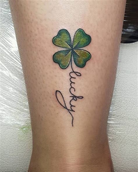 43 Best Four Leaf Clover Tattoo Small Image Hd