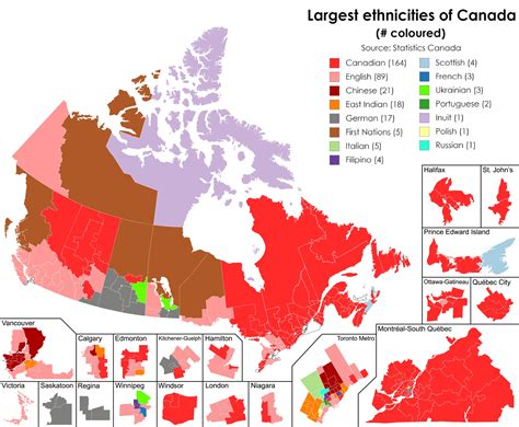largest ethnicities of canada r mapporn