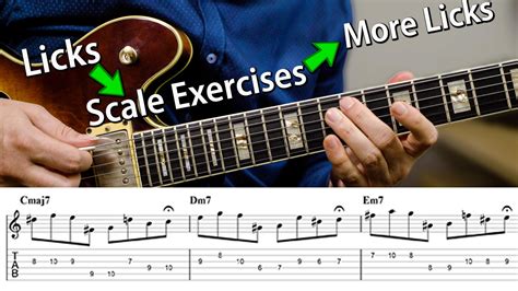 Jazz Guitar Scales Exercises Jens Larsen