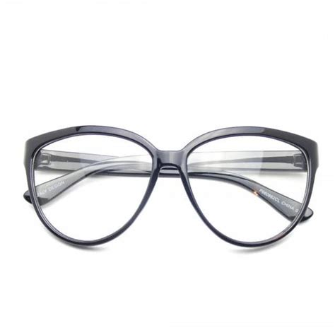 Womens Oversize Retro Nerd Clear Lens Fashion Cat Eye Geek Glasses