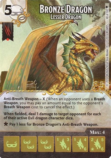 Bronze Dragon Lesser Dragon Fus Cardguide Wiki Fandom