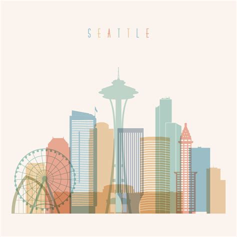 Find & download free graphic resources for building line. Seattle building vector illustration - Vector Architecture ...
