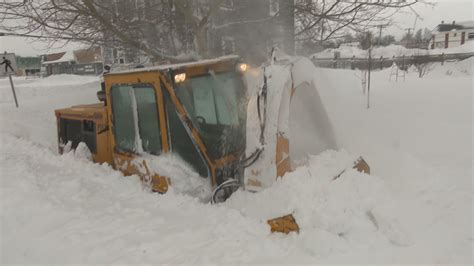 Sidewalk Plow Cleans Up Deep Snow In Charlottetown Cbcca