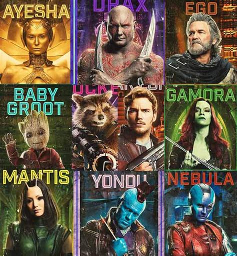 Guardians Of The Galaxy Vol 2 New Character Posters Will Excite You
