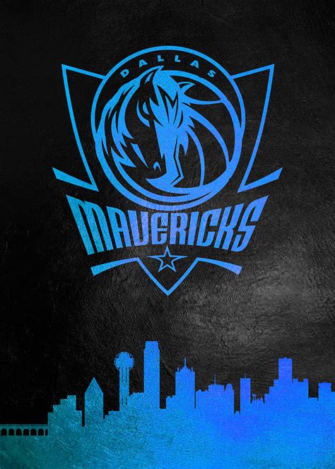 Dallas Mavericks Skyline Digital Art By Abconcepts