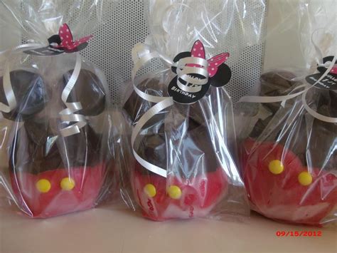 Mickey Mouse Birthday Themed Candy Apples Made By Dnaiablesweets