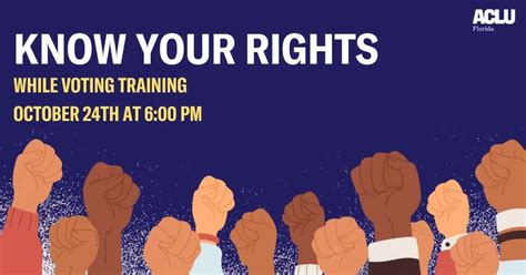 virtual event know your rights while voting aclu of florida we defend the civil rights and