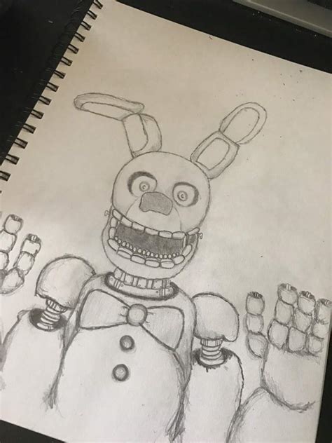 Learn how to draw toy bonnie from five nights at freddy's 2 in this easy step by step video tutorial. Spring Bonnie Drawing | Five Nights At Freddy's Amino