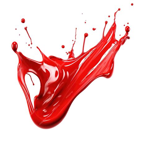 Premium Ai Image Red Wine Liquid Splash In White Background Thick And