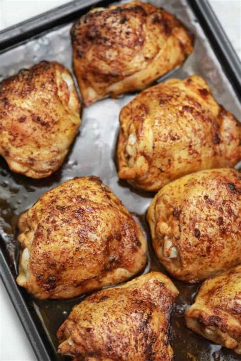 Baked Marinated Chicken Thighs Recipe Chicken Vibes