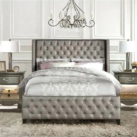 Zinus kendra upholstered wingback platform bed. 15+ Incredible King Size Bed Headboard And Footboard ...