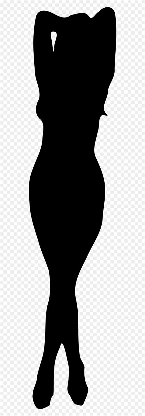 Curvy Woman Silhouette Svg