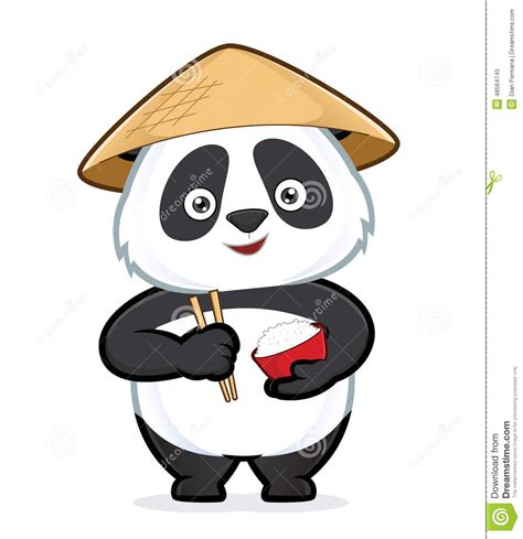 Chinese cartoon for kids is featuring 15 chinese cartoons for children! Panda Holding A Bowl Of Rice And Chopsticks Stock Vector ...