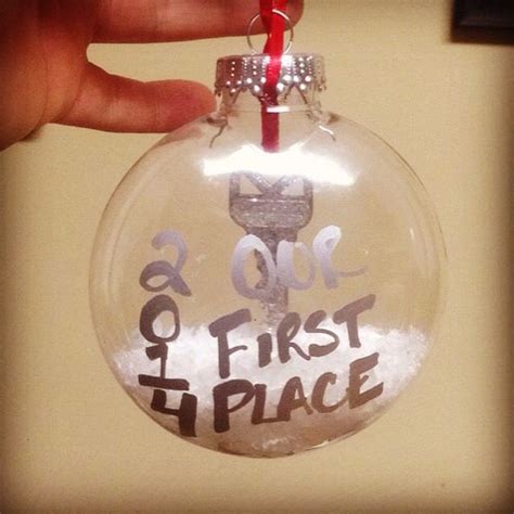 Our First Place Ornament Christmas Apartment Wood Sign Art