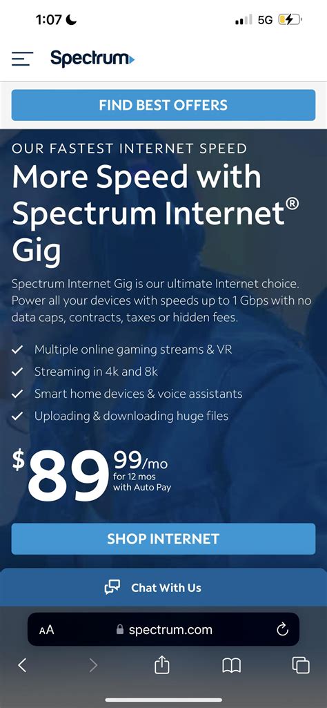 Spectrum Internet Gig (1GBPS) : r/Spectrum