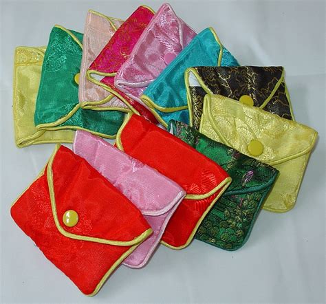 100 Silk Jewelry Pouch Bag With Snap Closure