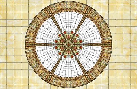 There has been, of late, a lot of talk about women breaking the glass ceiling. A Virtual Stained Glass Dome Ceiling! - Fluorescent Gallery