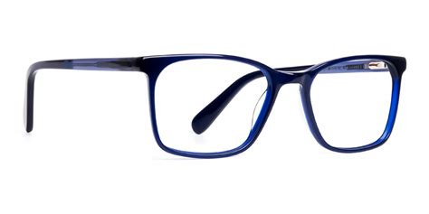 Royal Blue Rectangular Glasses Frames Whitle 4 Specscart ®