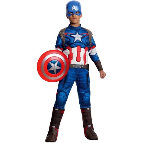 Captain America Deluxe Costume For Children Scostumes