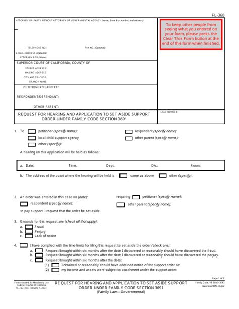 Form Fl 360 Fill Out Sign Online And Download Fillable Pdf