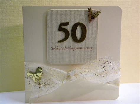 50th Wedding Anniversary Card The Handmade Card Blog
