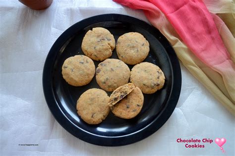 Chocolate Chip Cookies Eggless Chocolate Chip Cookies With Whole