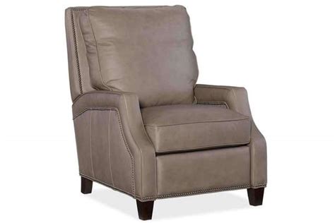 The leather reclining chair features a traditional style which lends a good seating experience ranging from wide, generous dimensions, classic yet casual. Norton Quick Ship Small Scale Leather Recliner - Club ...