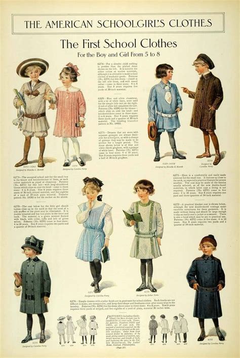1911 Article Edwardian Fashion Children School Clothes Girls Dresses