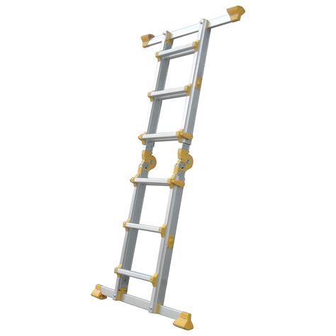 Lightweight Foldable Aluminum Ladder 4x3 Strong Aluminium Telescopic Ladder