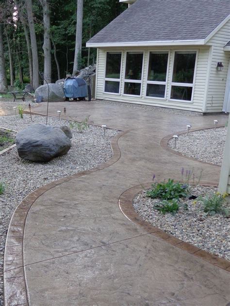 Stamped Concrete Walkway Ideas