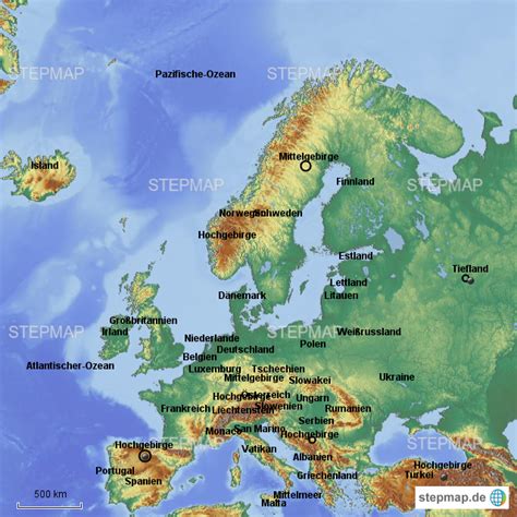 Stepmap Europa Landkarte Für Deutschland