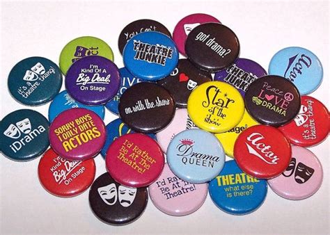 Drama Acting Theatre Pins 10 Pack 1 Or 15 Or Etsy Color Guard