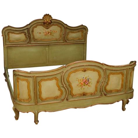 Sprawl out in comfort and style when you shop the fantastic furniture spacious double bed range. 20th Century Painted and Giltwood Italian Double Bed, 1960 For Sale at 1stdibs