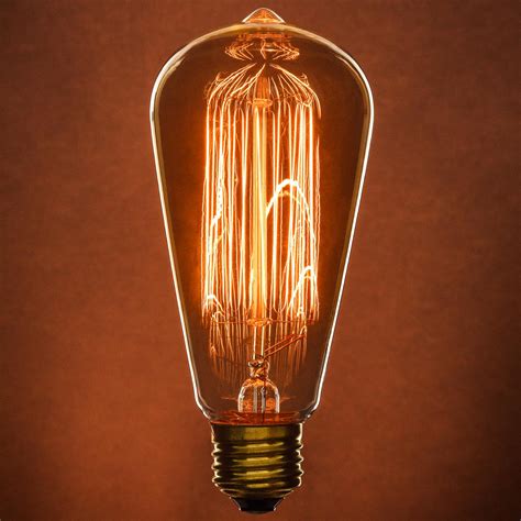 Sunlite 60 Watt Antique Edison Style S19 Incandescent Bulb Medium Bas