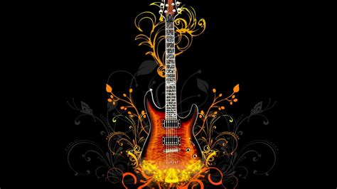 1366x768 Resolution Guitar Fire Light 1366x768 Resolution Wallpaper