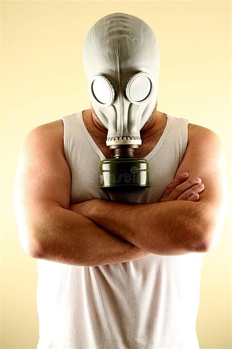 Man In Gas Mask Stock Photo Image Of Earthquake Abandoned 36463464