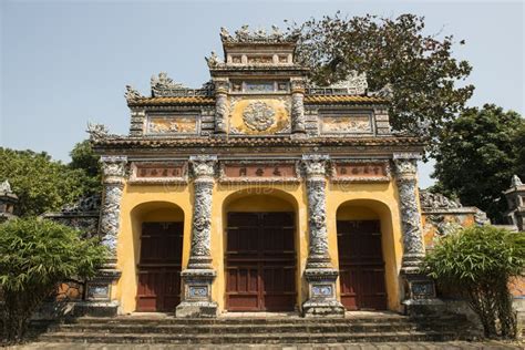 Gateway In The Forbidden Purple City In Hue Vietnam Stock Image