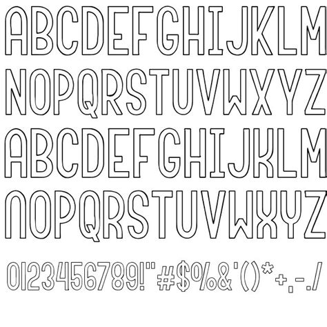 Roundabout Outline Font Outline Fonts Fancy Fonts Alphabet