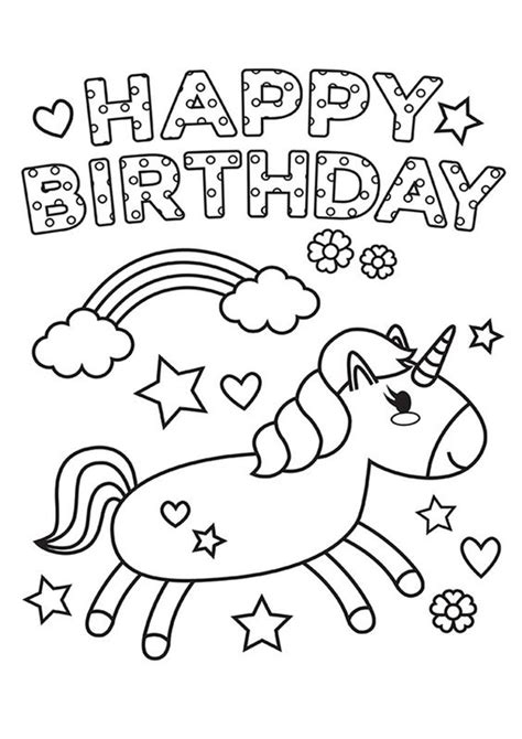 Free printable jesus coloring pages for kids. Free & Easy To Print Happy Birthday Coloring Pages | Happy ...