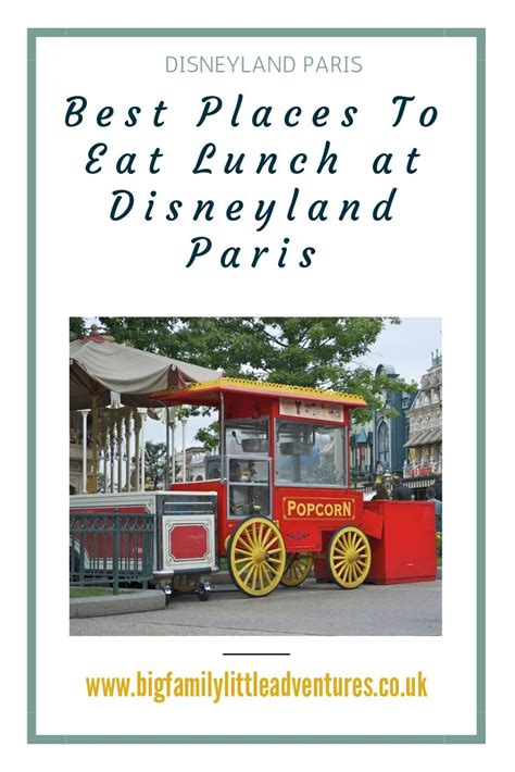 Best Places to eat lunch at Disneyland Paris For A Family in 2020