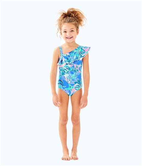 Lilly Pulitzer Upf 50 Girls Joni Swimsuit 12 Little Girl Swimsuits