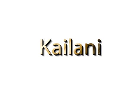 Kailani Name 3d 16618644 Png