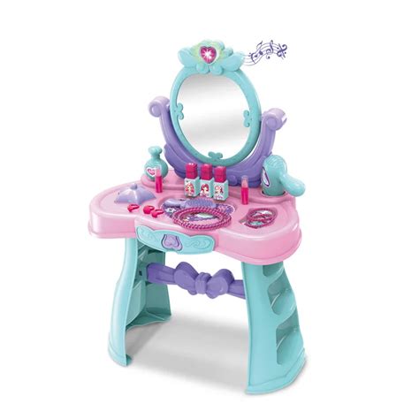 الفاخرة الأميرة ماكياج نتظاهر اللعب مرآة منضدة الزينة لعبة مع ضوء الصوت Buy لعبة مجموعة ماكياج