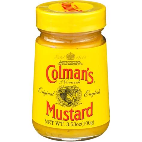 Colmans Of Norwich Original English Mustard Sauce Rank