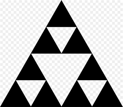 Triângulo De Sierpinski Triângulo Fractal png transparente grátis