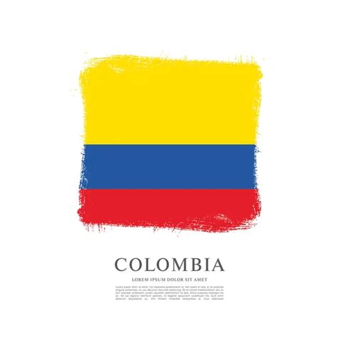 Flag Of Colombia Background Stock Vector Image By ©igorvkv 137119438