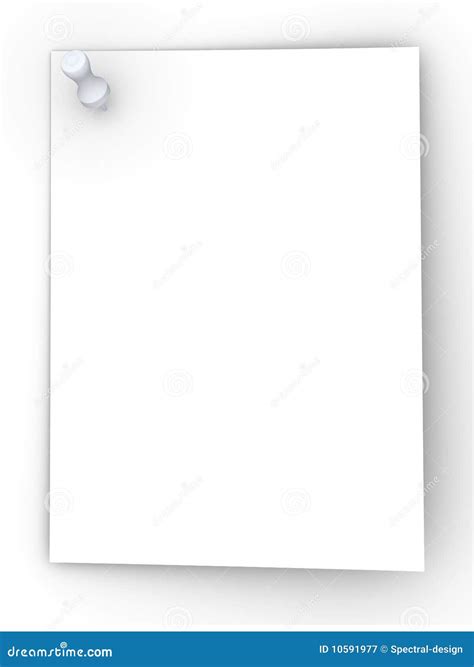 Pinned Note Stock Illustration Illustration Of Notepad 10591977
