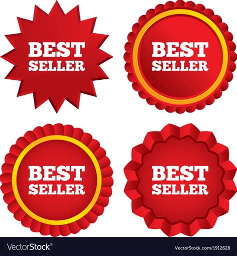 Best Seller Sign Icon Seller Award Symbol Vector Image