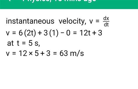 Equation For Instantaneous Velocity Physics Tessshebaylo