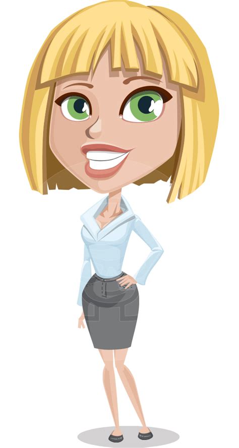 Vector Blonde Business Woman Graphicmama